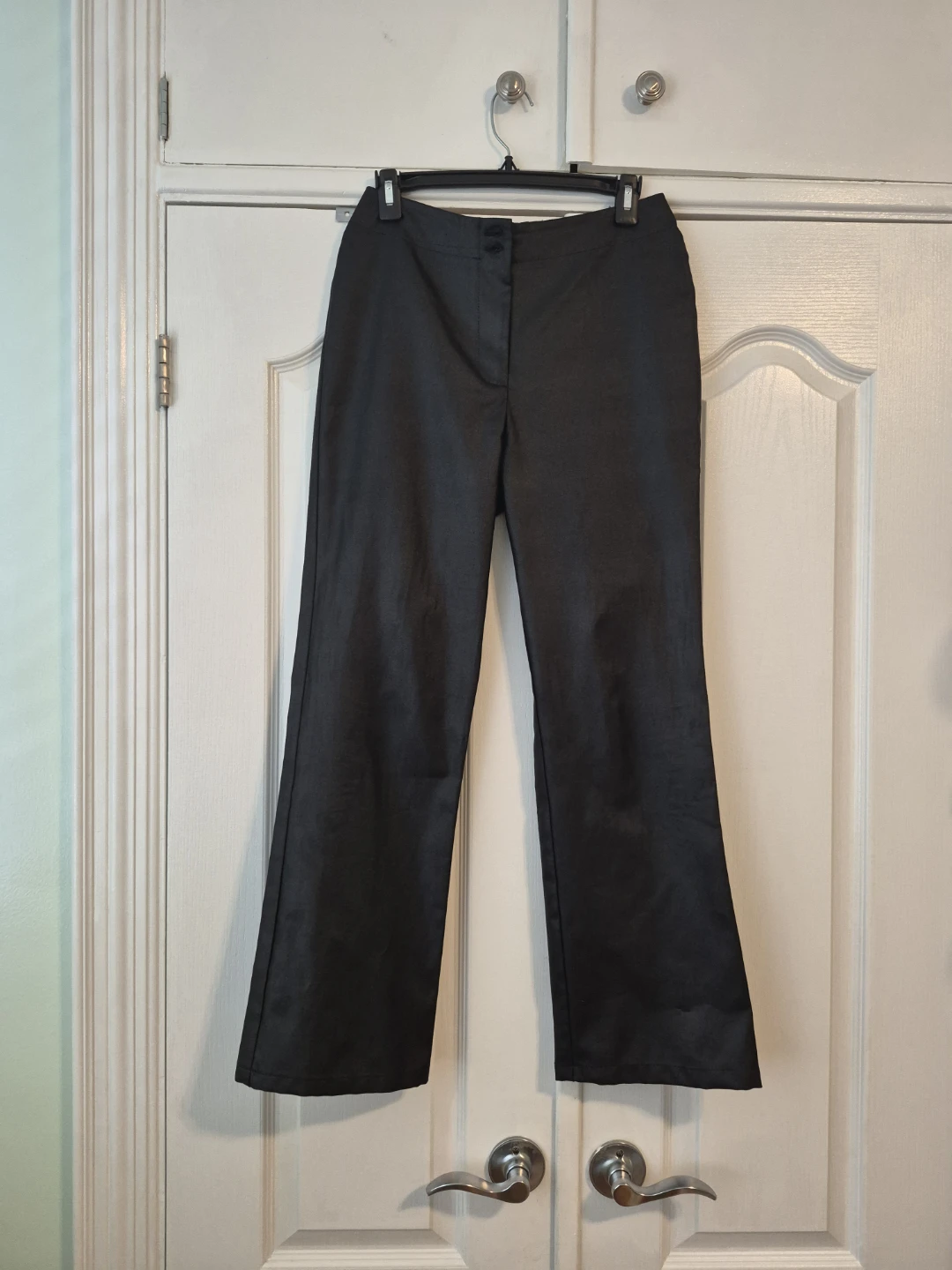 Dynamite Black Leather Like Trousers /  Dress Pants (Size 5)