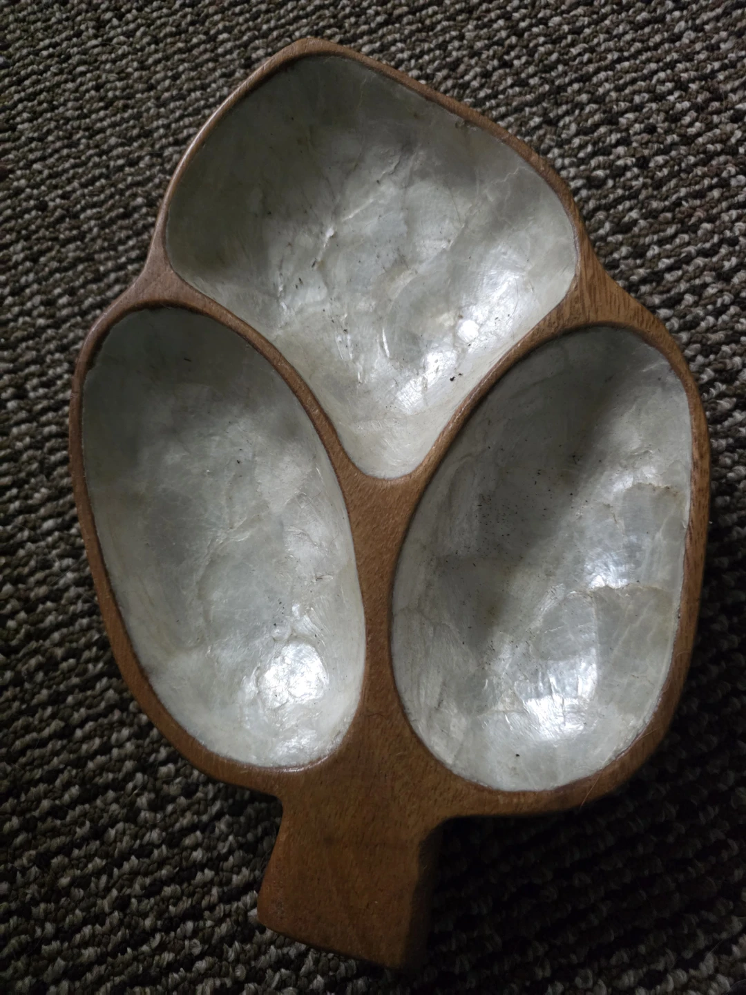 Wooden 3-Compartment Serving Dish