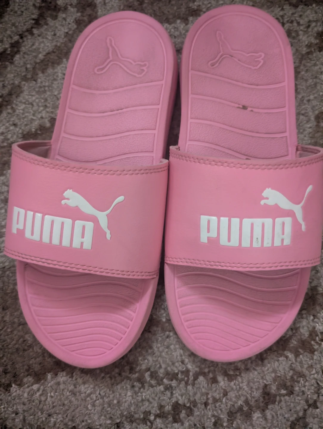 Pink Puma Slides size 2 good condition