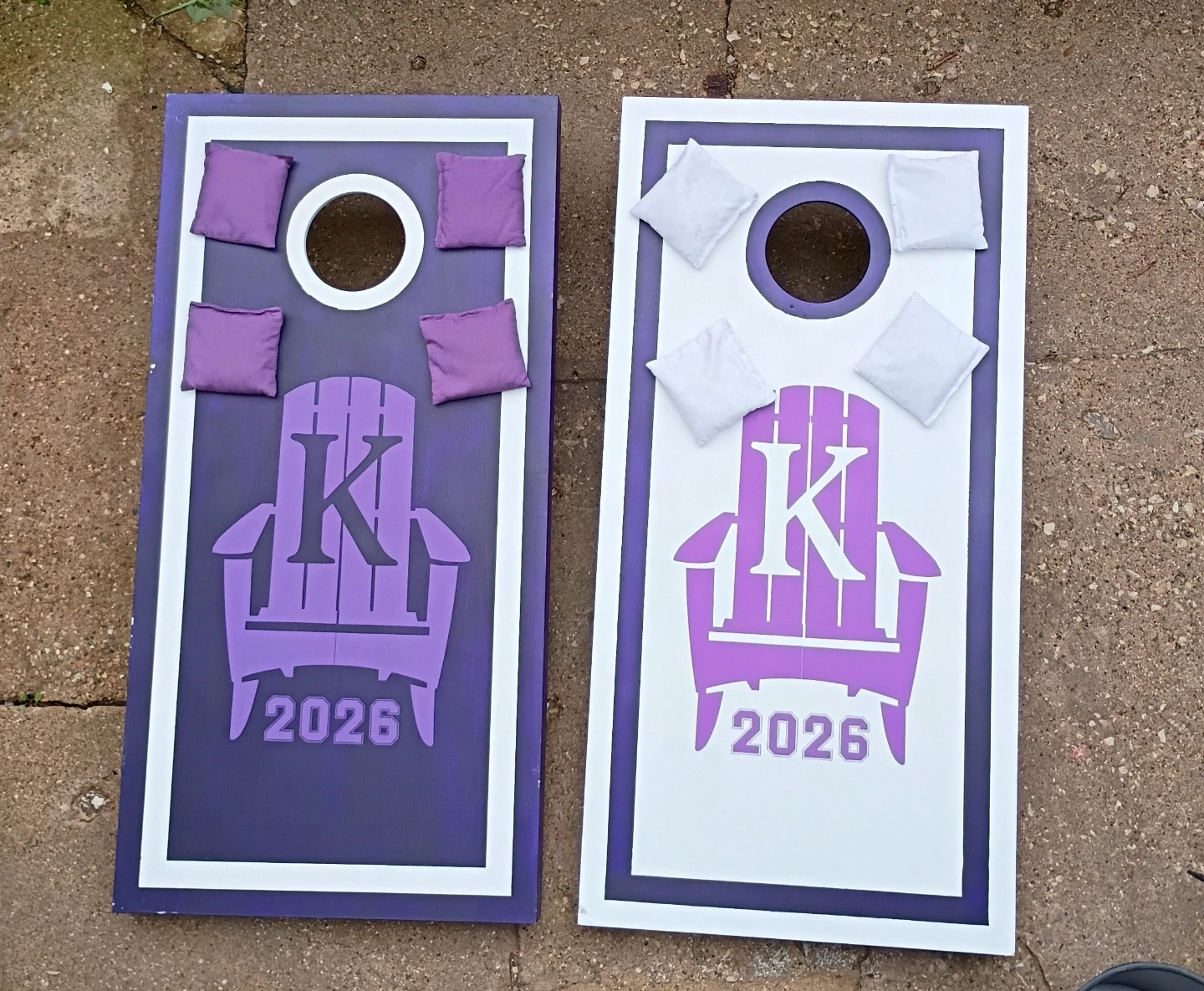 Cornhole Boards with Bags and Carrying Case