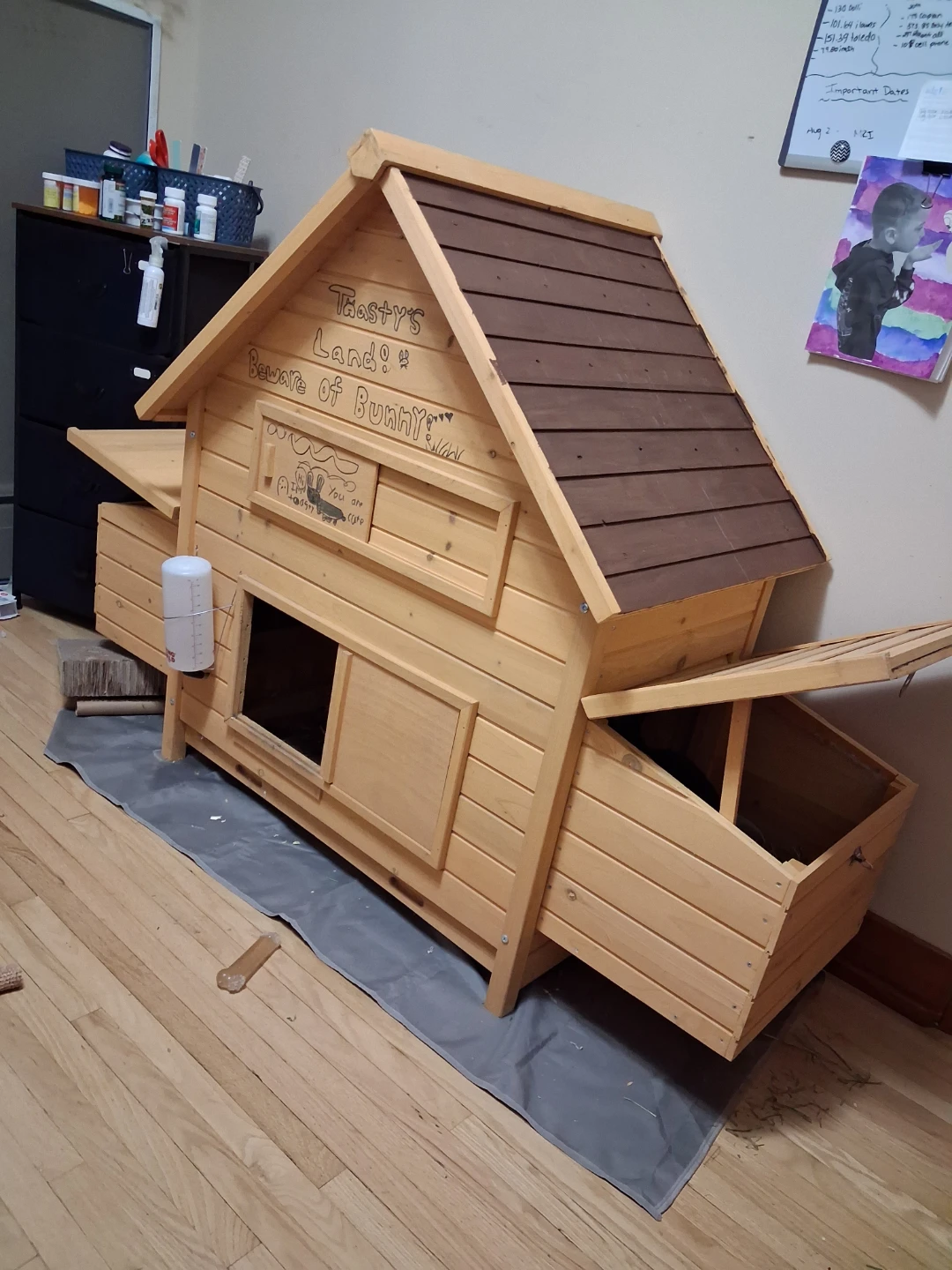 Wooden rabbit Hutch