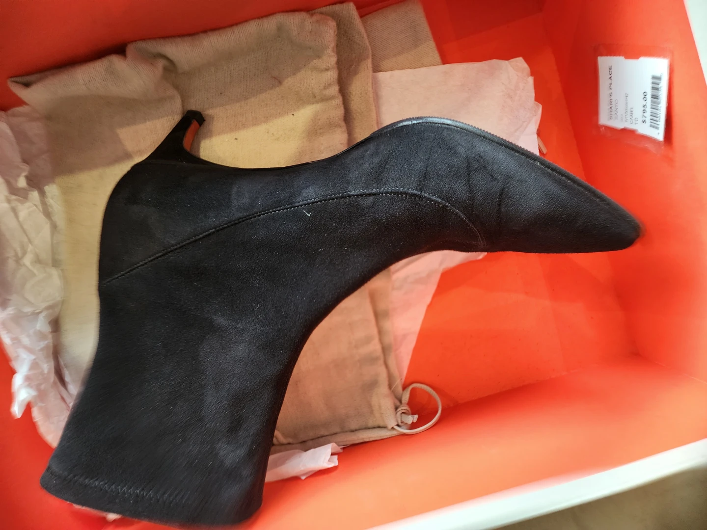 Santoni Black Suede Low Boot - photo 4