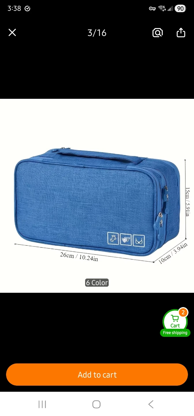 Travel Underwear and Socks Organizer Case - photo 4