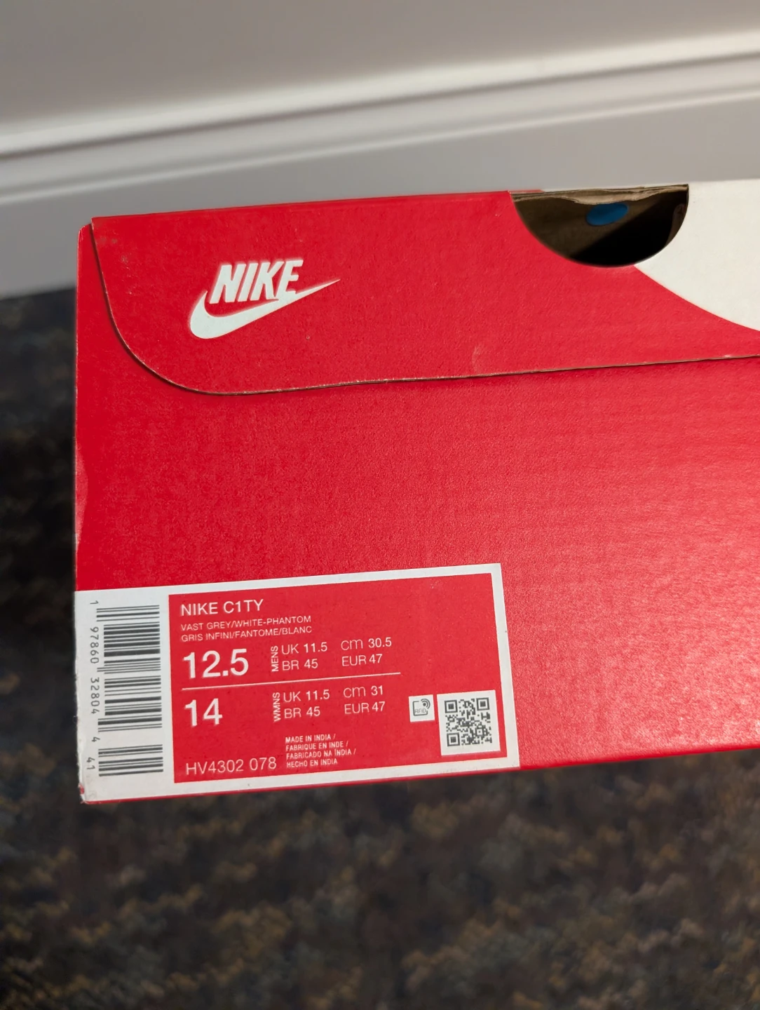 Empty Nike Shoe Box for resellers for storage US 12.5 - photo 2