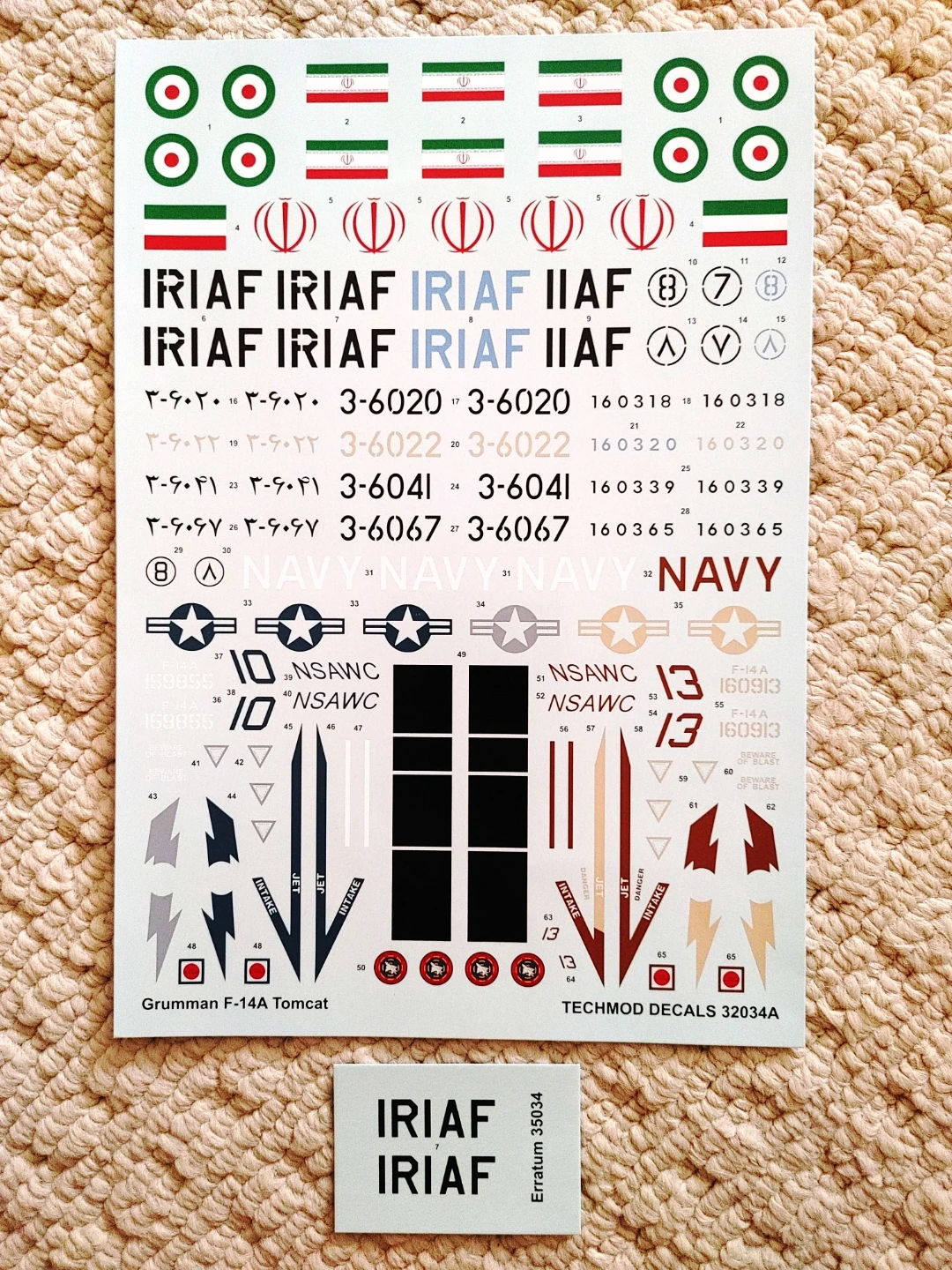 Techmod Decals 1/32 Grumman F-14A Tomcat - photo 4