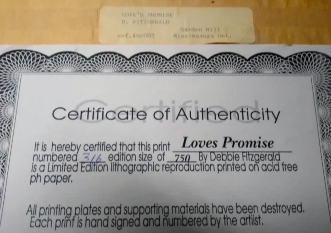 "Love's Promise" Limited Edition Lithograph Print - photo 4