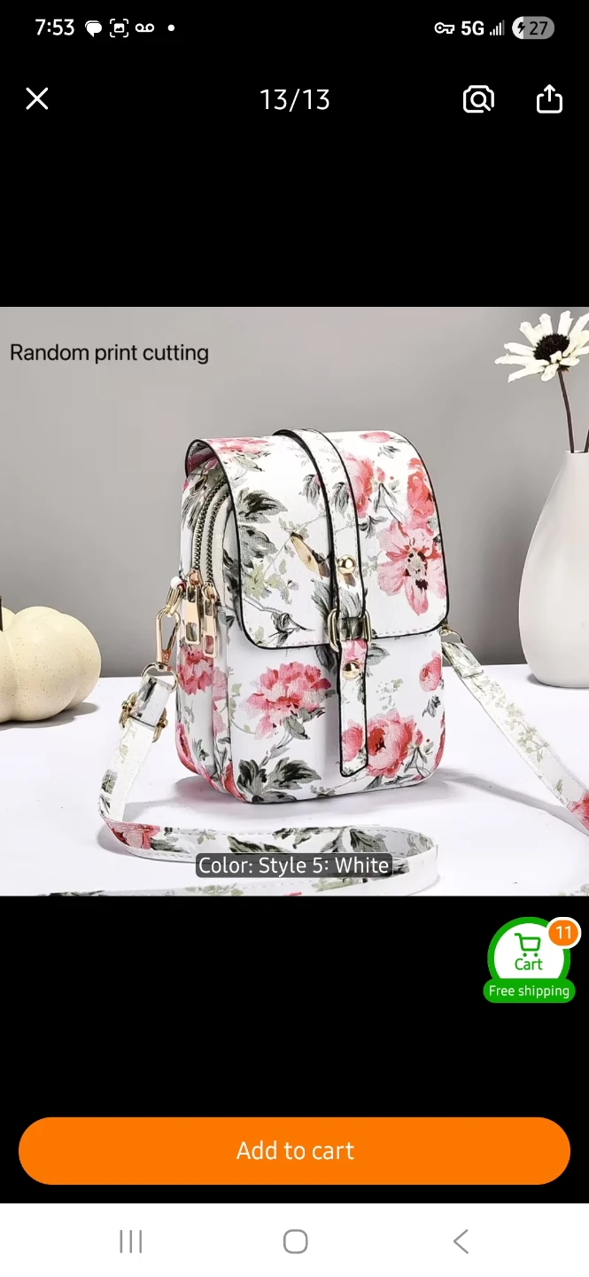 Floral Crossbody Bag