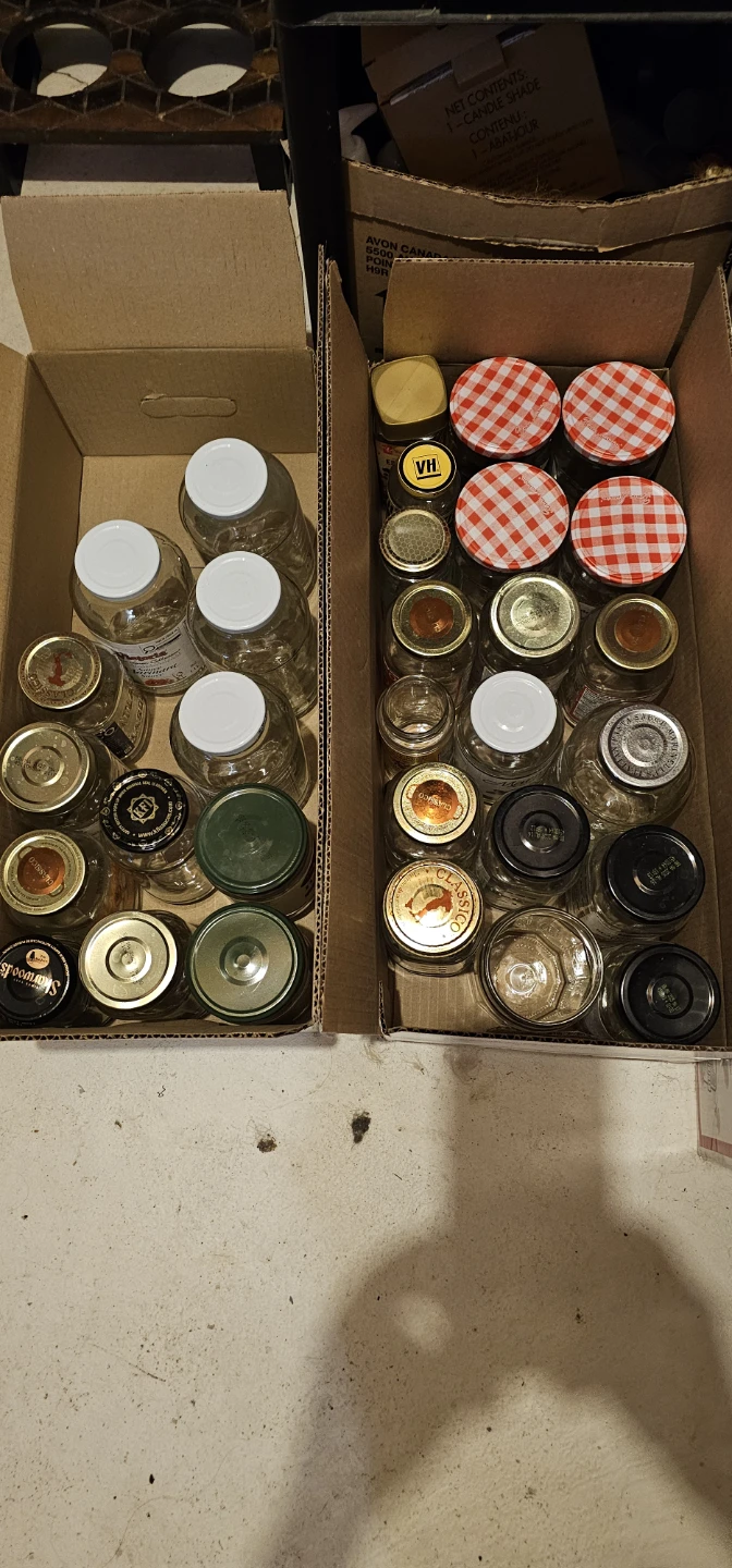 Assorted Glass Jars with Lids