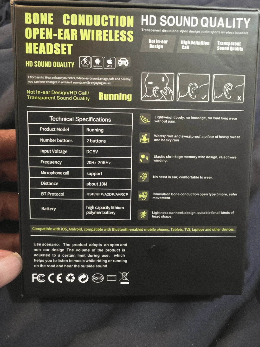 Wireless Bone Conduction Open-Ear Sport Headphones - photo 2