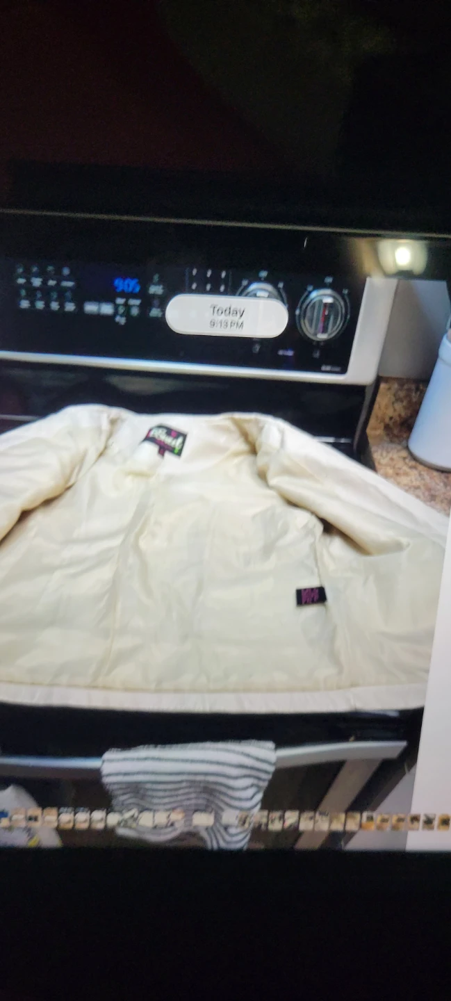 White Faux Leather Jacket brand new - photo 5