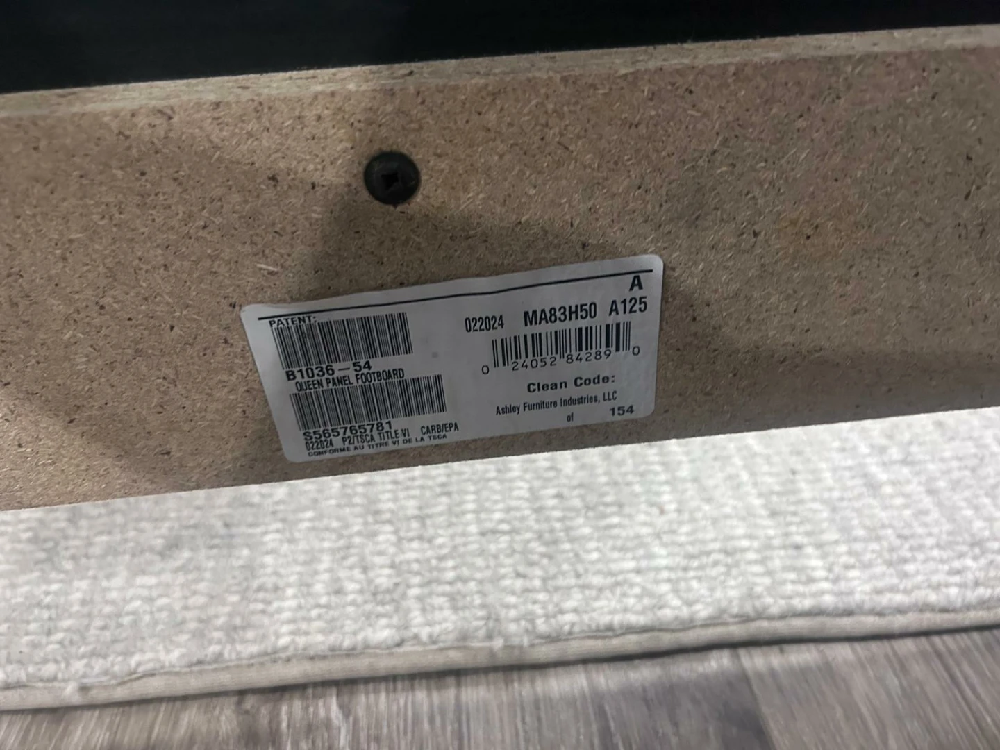 Queen Panel Footboard