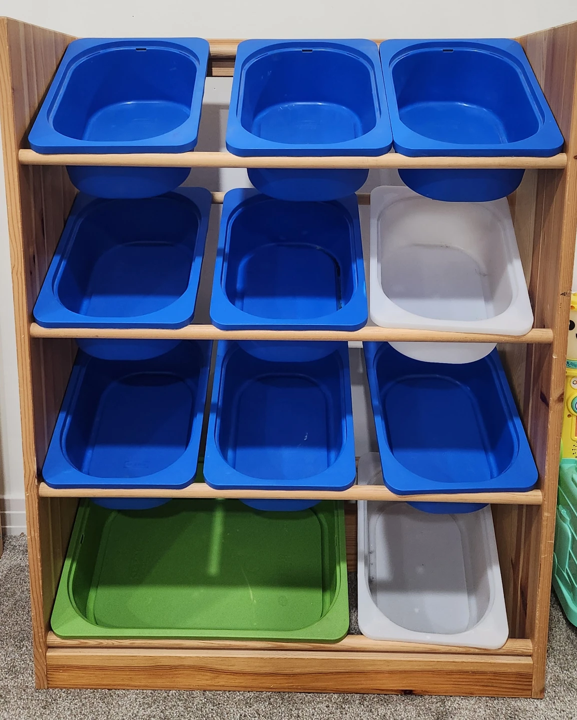 Trofast Wooden Toy Organizer with Bins - photo 2