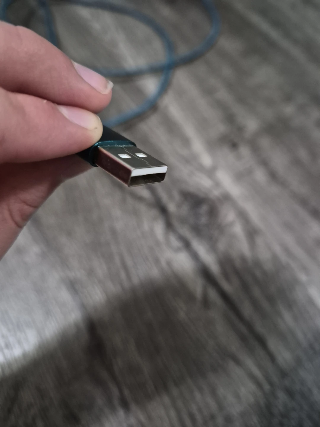 Teal USB-C Braided Charging Cable - photo 3