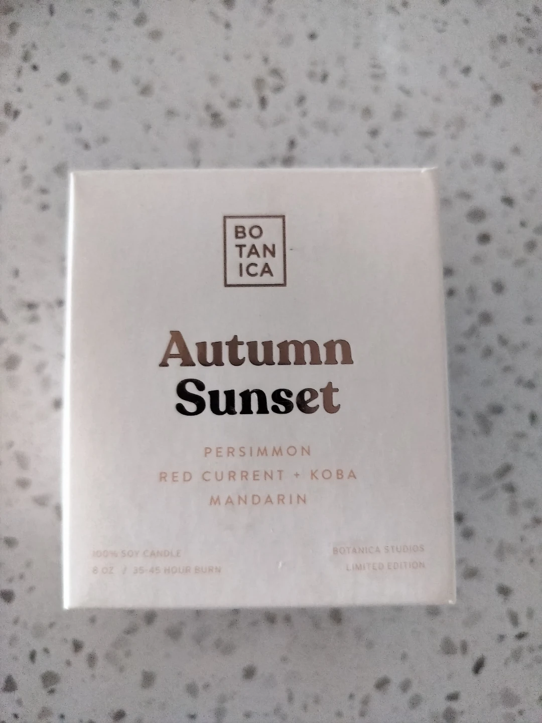 Botanica Autumn Sunset Scented Soy Candle