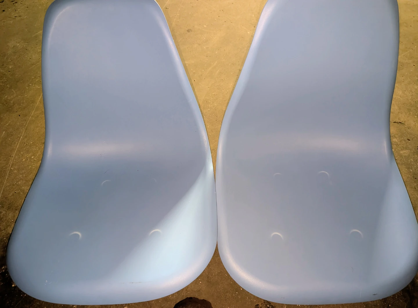 Set of 2 Blue Kids Toddler Eiffel Chairs - photo 2