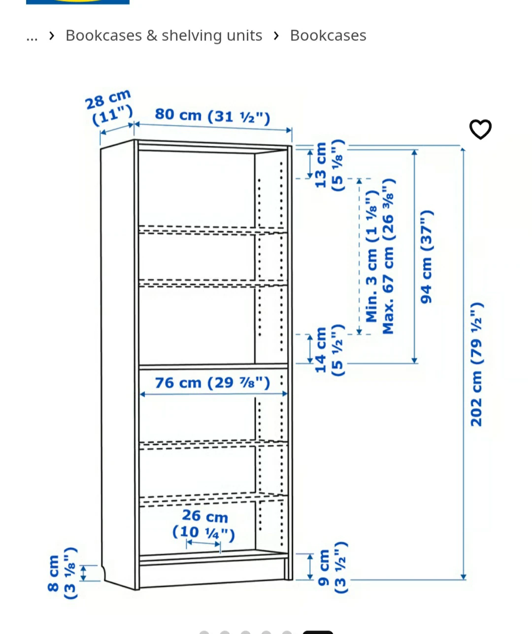 BILLY IKEA  BOOKCASE - photo 4