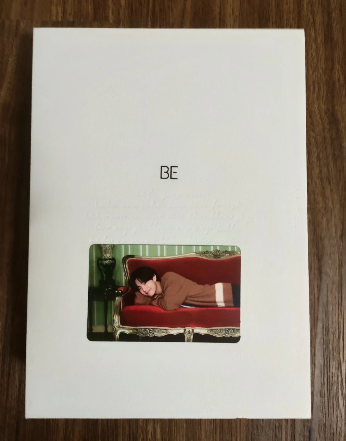 BTS BE Album Deluxe Edition with Extra V Essential Photocard