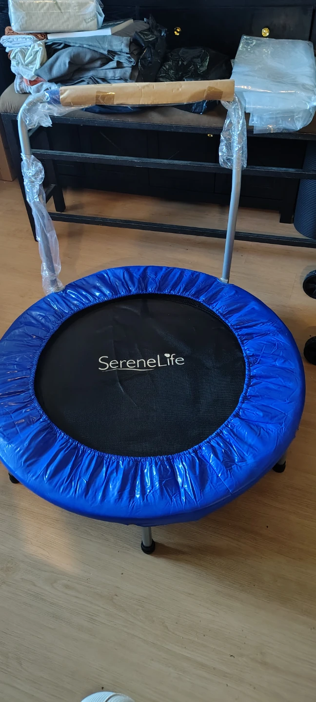 SereneLife 36" Kids Trampoline SLSPT365 with Handle