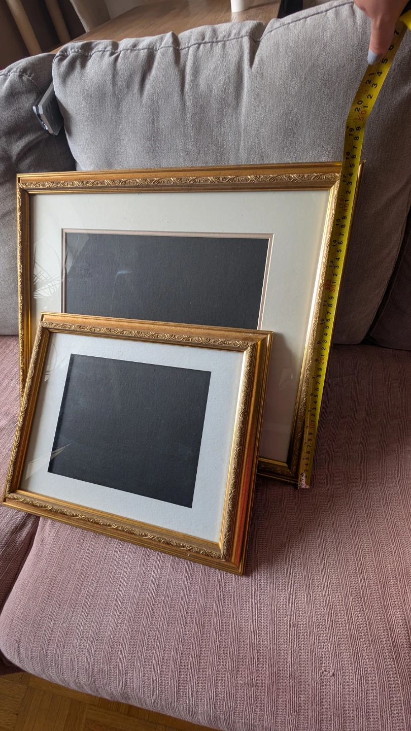 Gold Ornate Picture Frames Set of 2