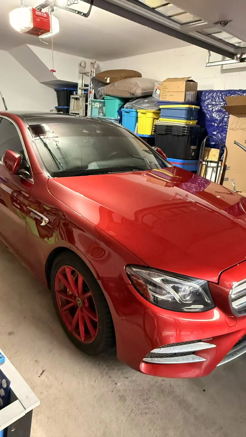 2019 Red Mercedes-Benz E300 AMG 4MATIC Sedan - photo 3