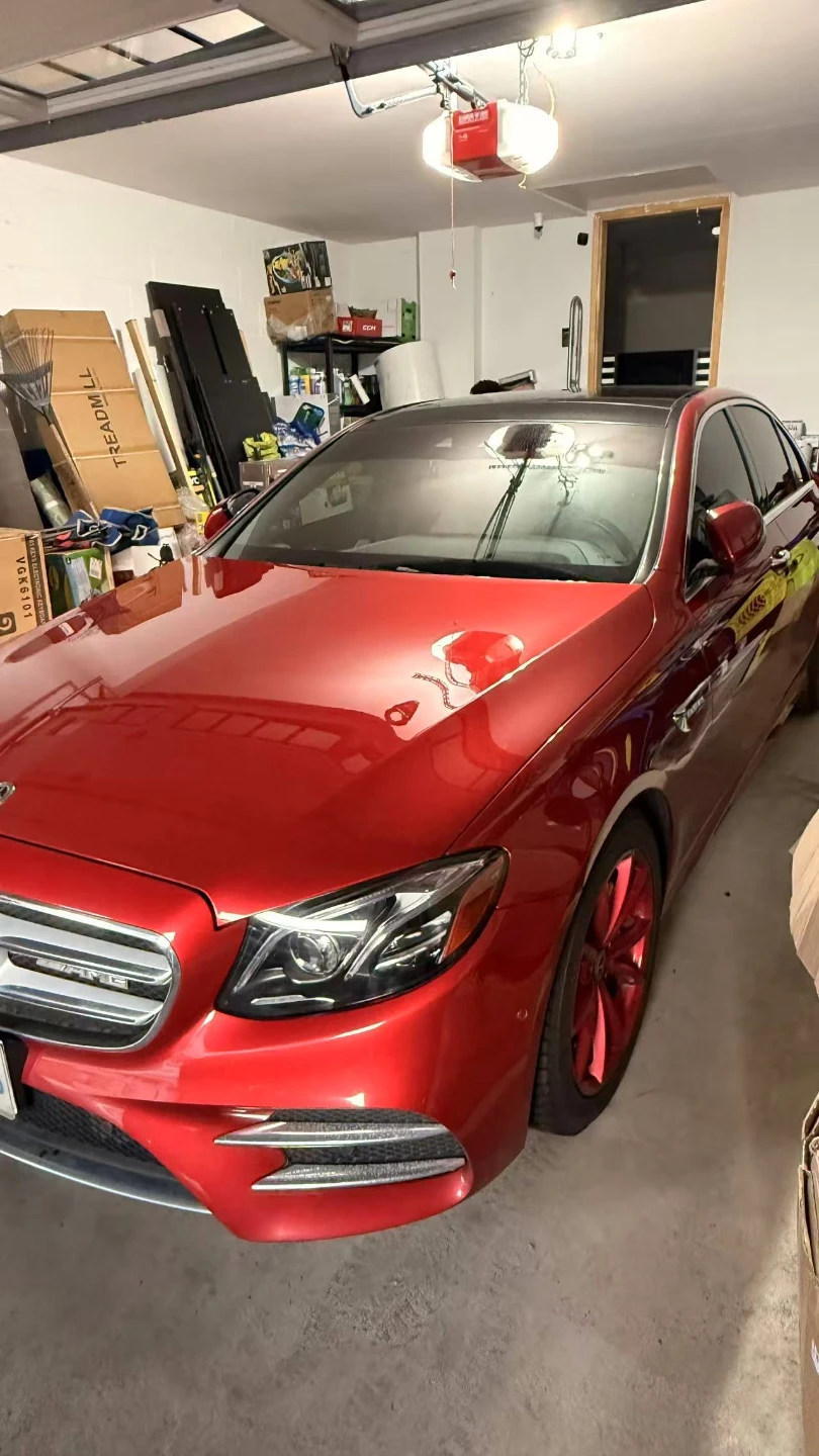 2019 Red Mercedes-Benz E300 AMG 4MATIC Sedan - photo 4