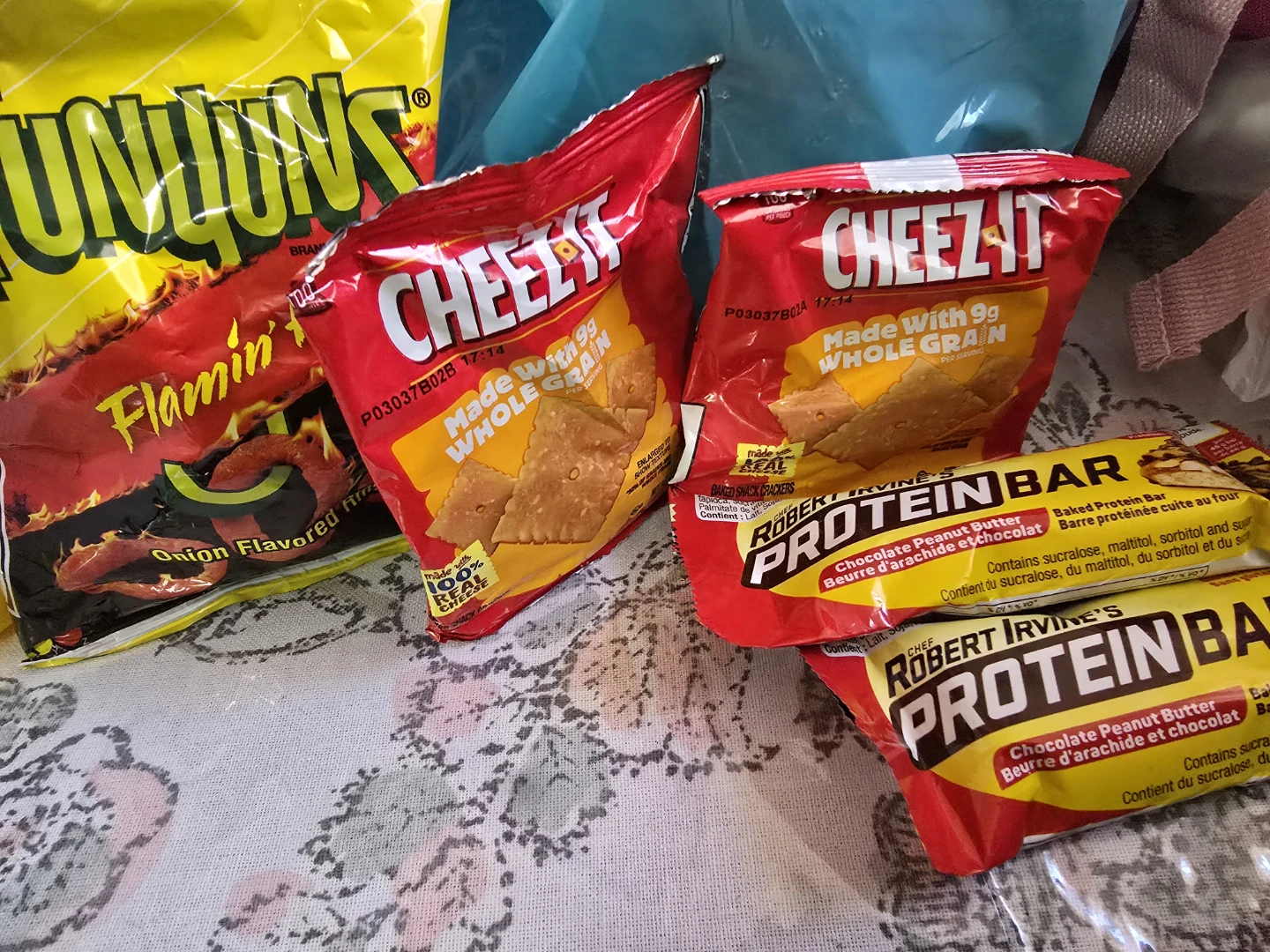 Cheez-It Whole Grain Crackers & Protein Bars