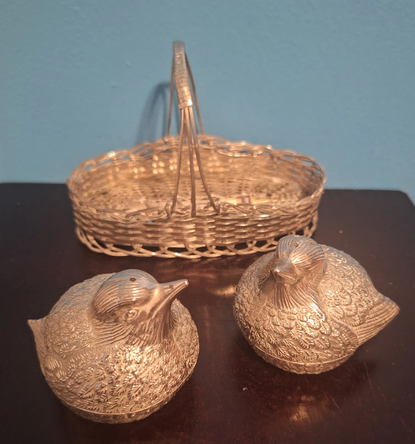 Vintage Silverplated Salt and Pepper Shakers - photo 2
