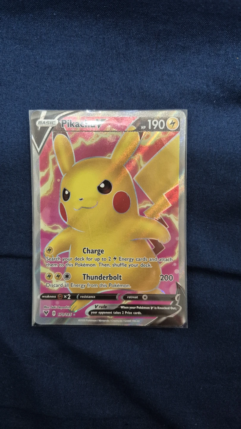 Pokemon Pikachu V Card - photo 3