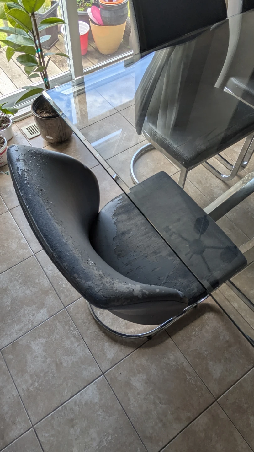 Glass Top Dining Table with 6 Chairs - photo 3