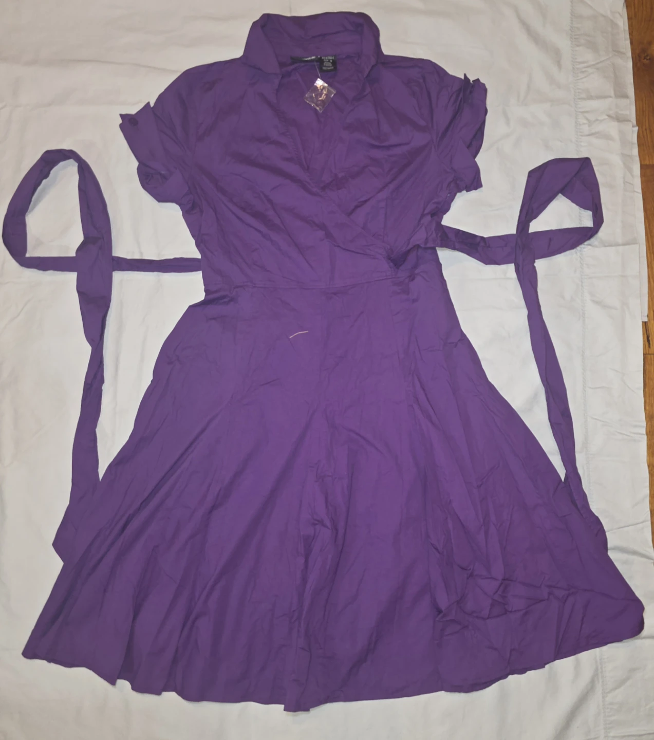 Purple Wrap Dress - photo 3