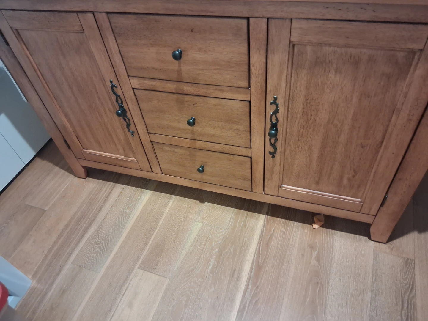 Wooden Buffet Cabinet with Drawers and Doors