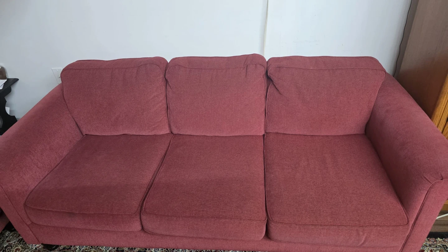 Red Fabric Sofa - photo 2