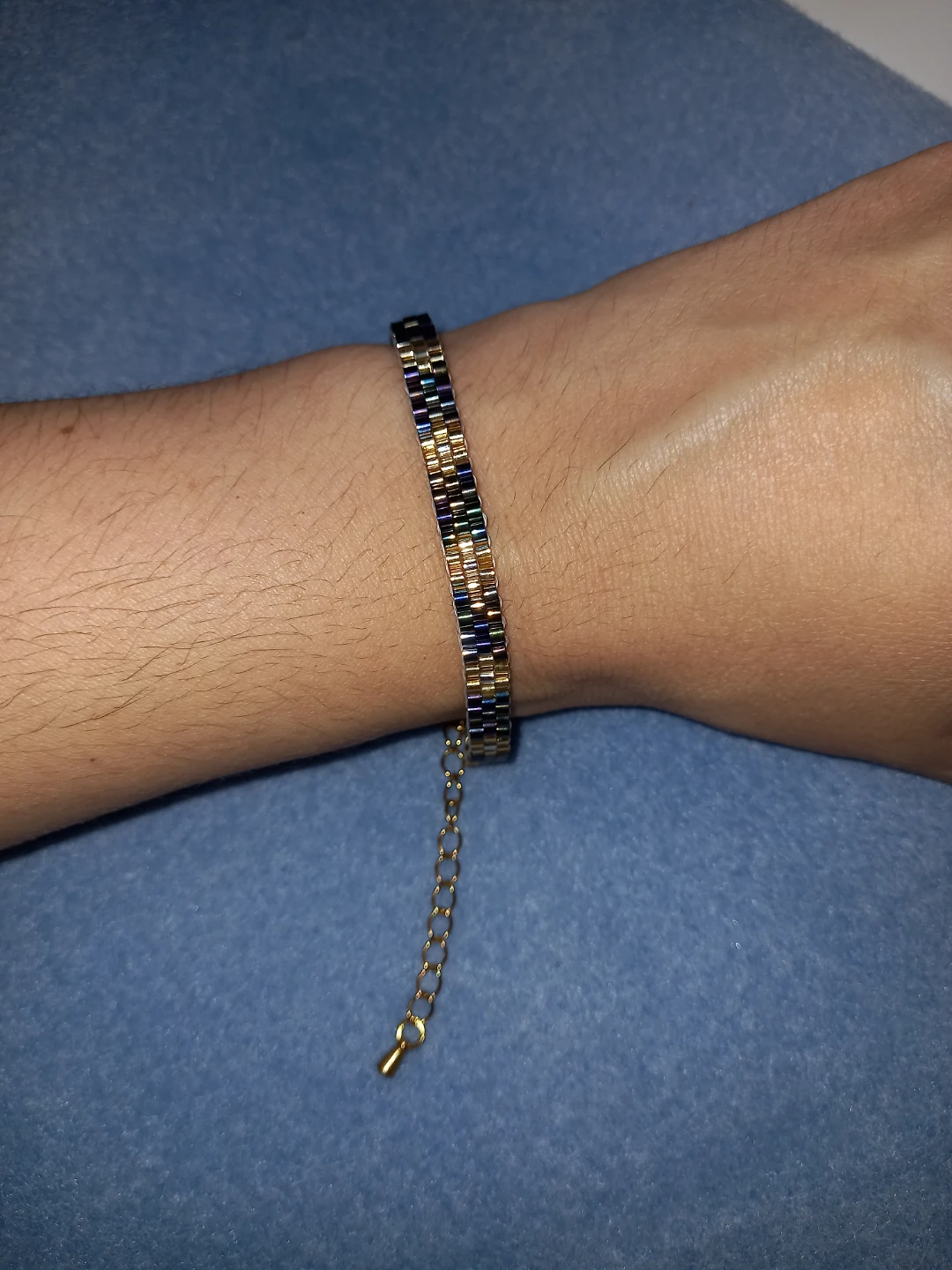 Beaded Bracelet, peyote technique