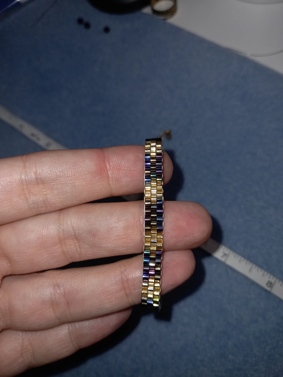 Beaded Bracelet, peyote technique - photo 5