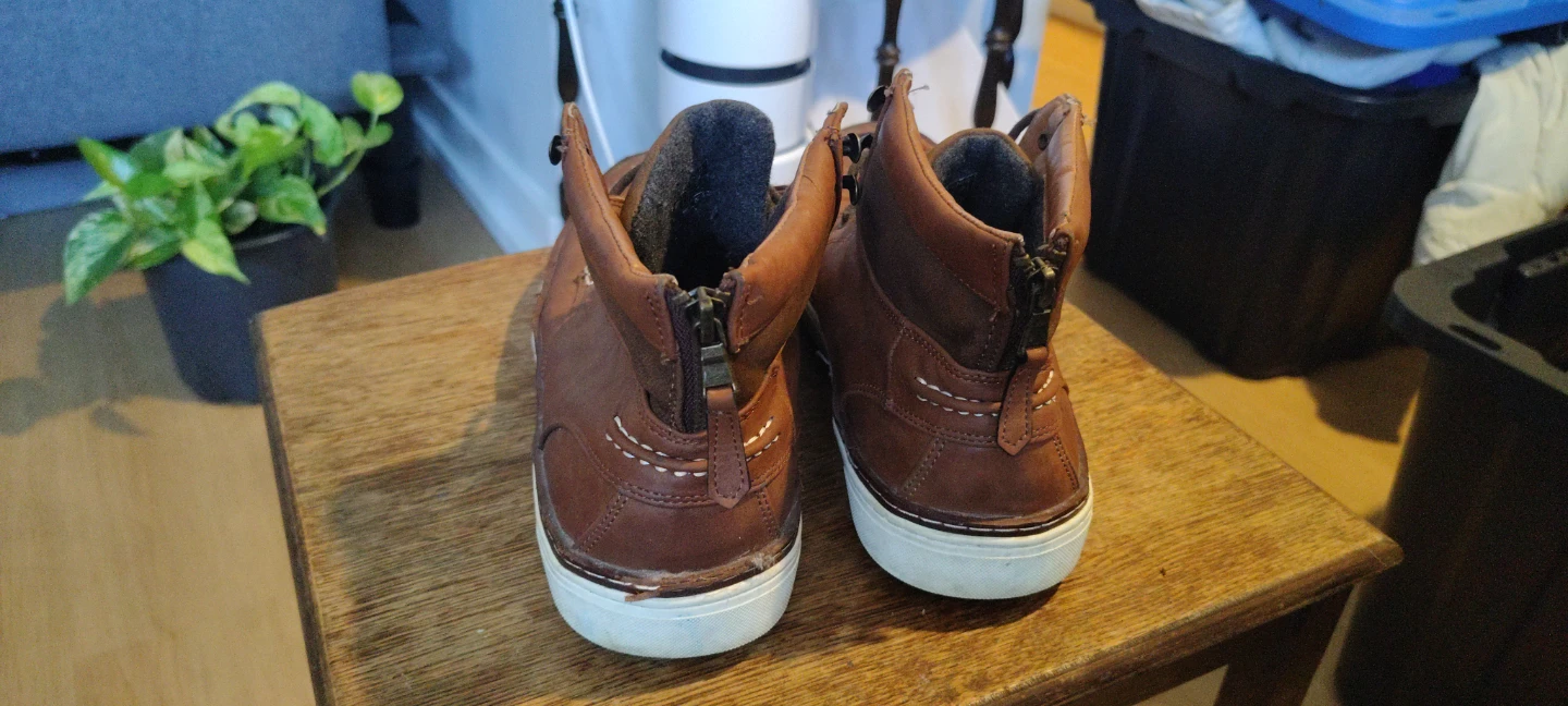 Brown Leather High-Top Boots - photo 5