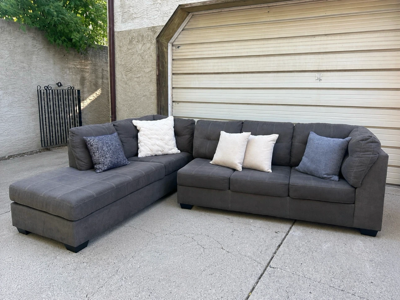 Ashley Furniture Pitkin Sectional – Slate Grey - photo 2