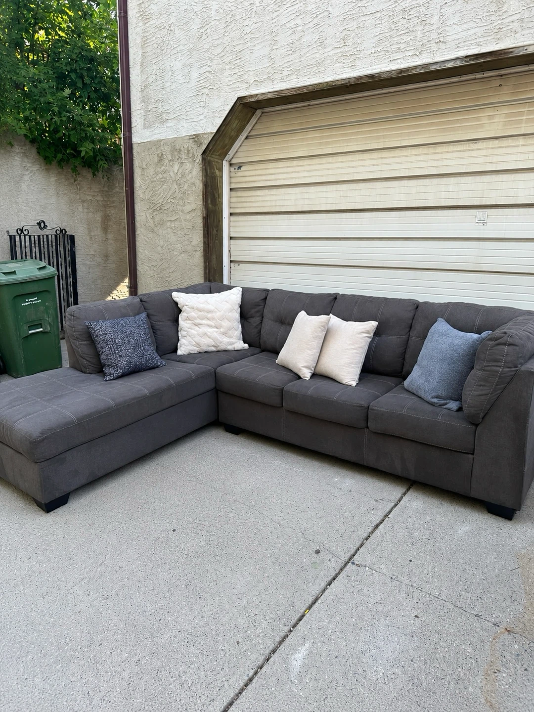 Ashley Furniture Pitkin Sectional – Slate Grey - photo 3