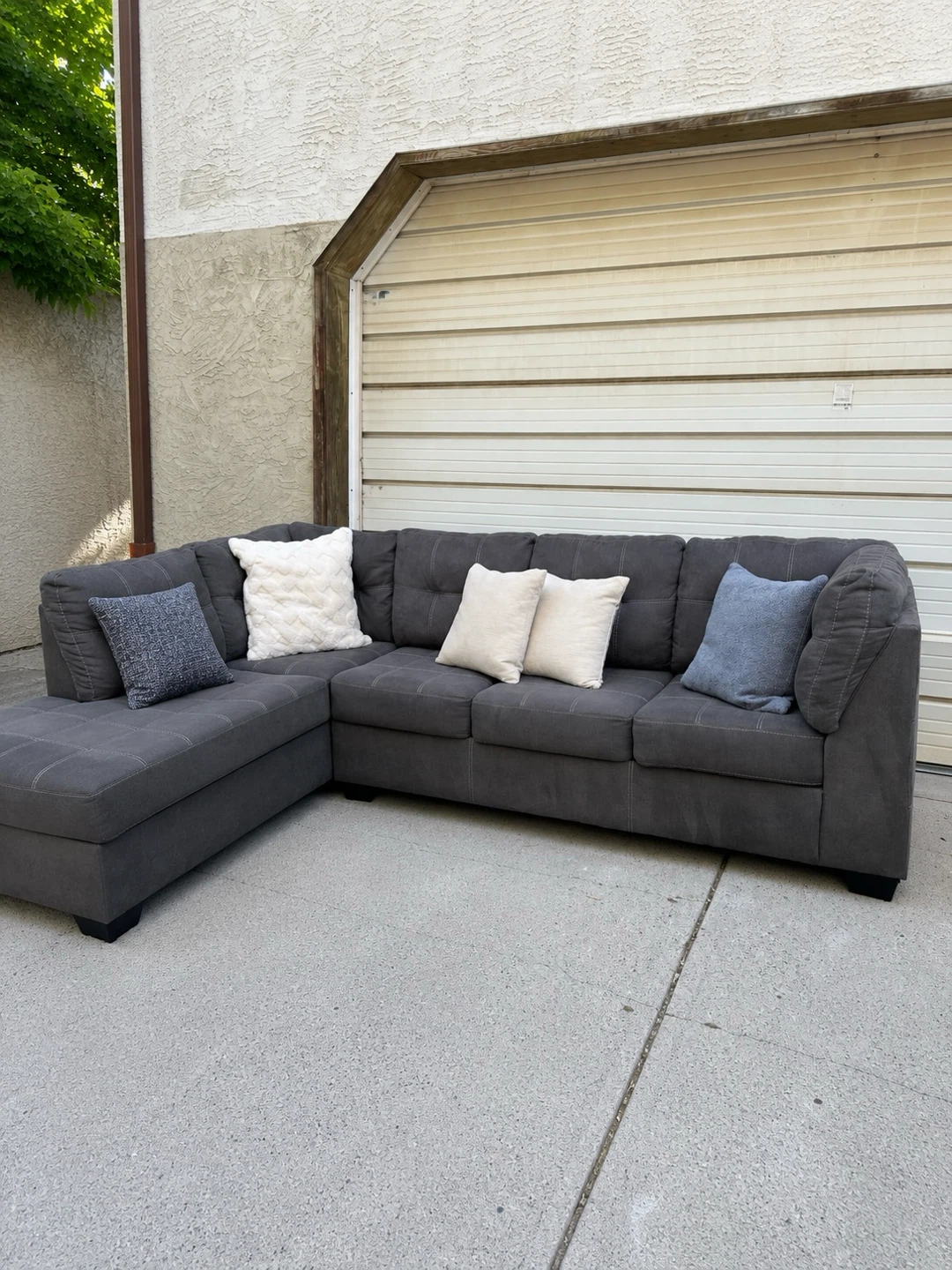 Ashley Furniture Pitkin Sectional – Slate Grey - photo 4