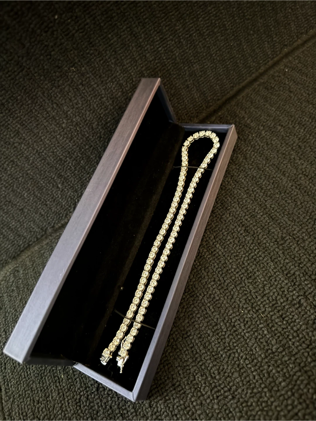 Moissanite dvvs1 tennis chain - photo 2