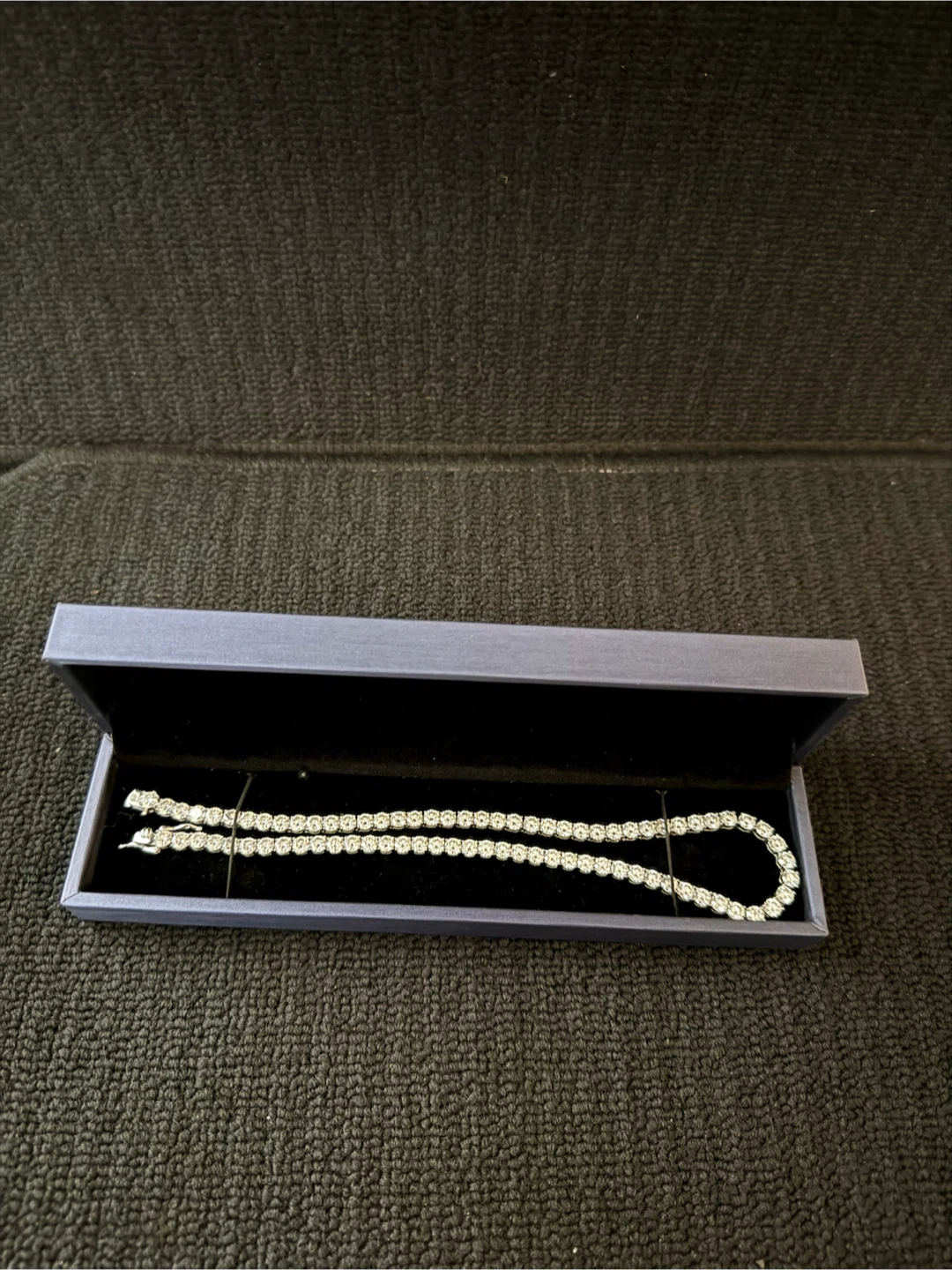 Moissanite dvvs1 tennis chain - photo 3