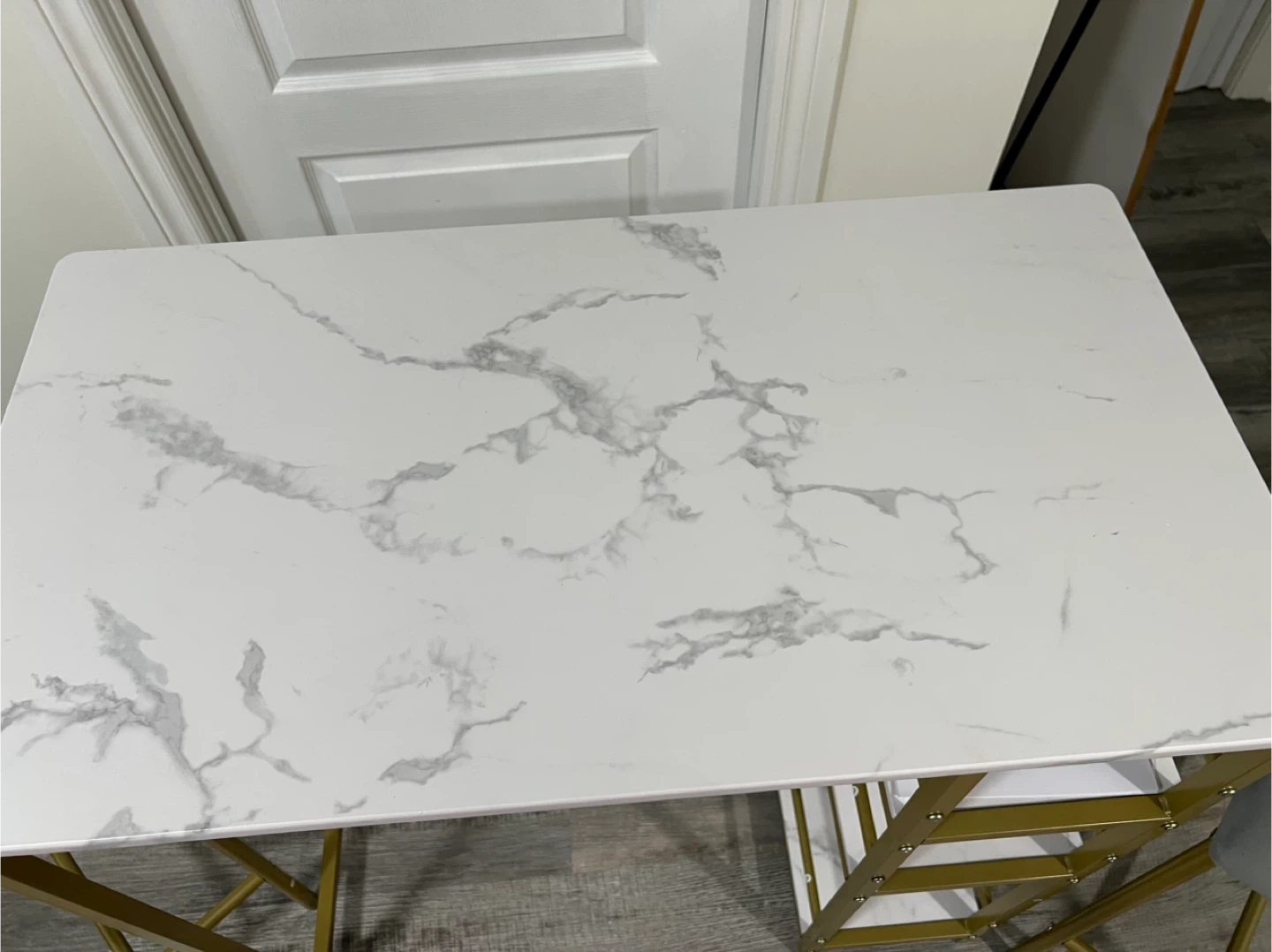 Bar Table Set with 2 Stools - photo 2