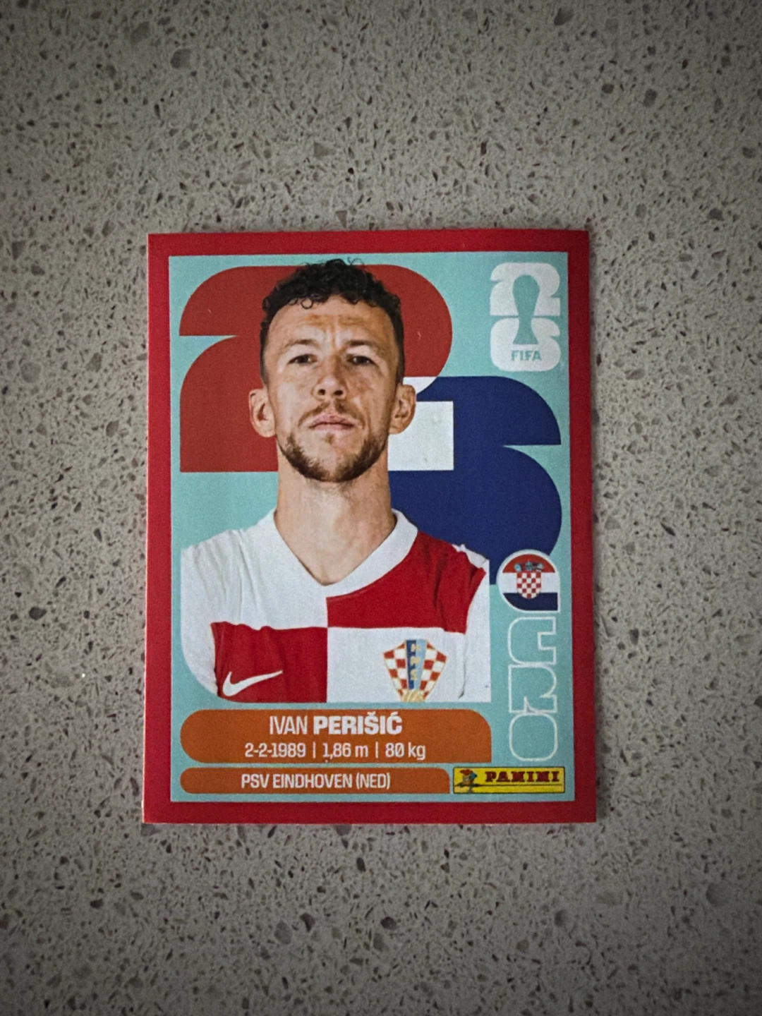 2026 Panini World Cup Ivan Perisic Red Border Parallel Croatia