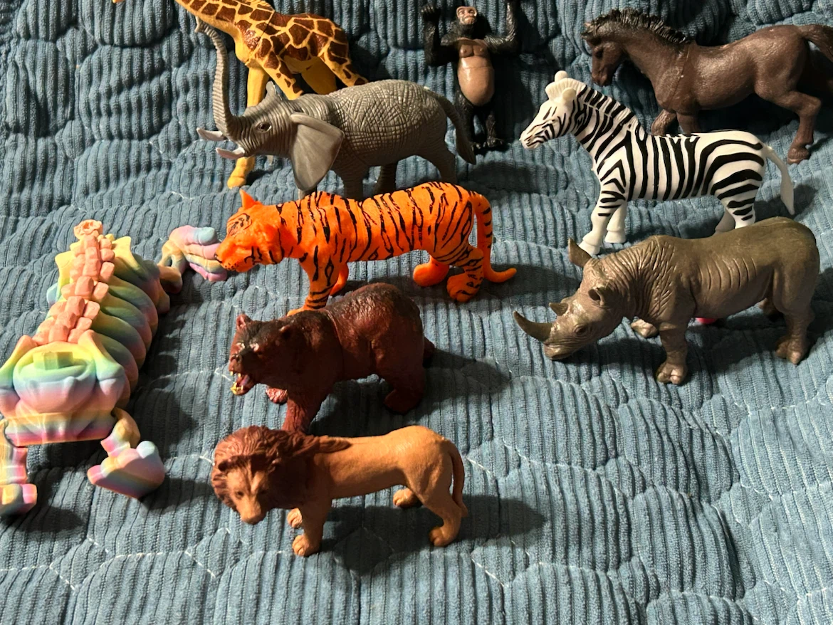 New-Jungle Animal Birthday Party Cake Toppers - photo 2