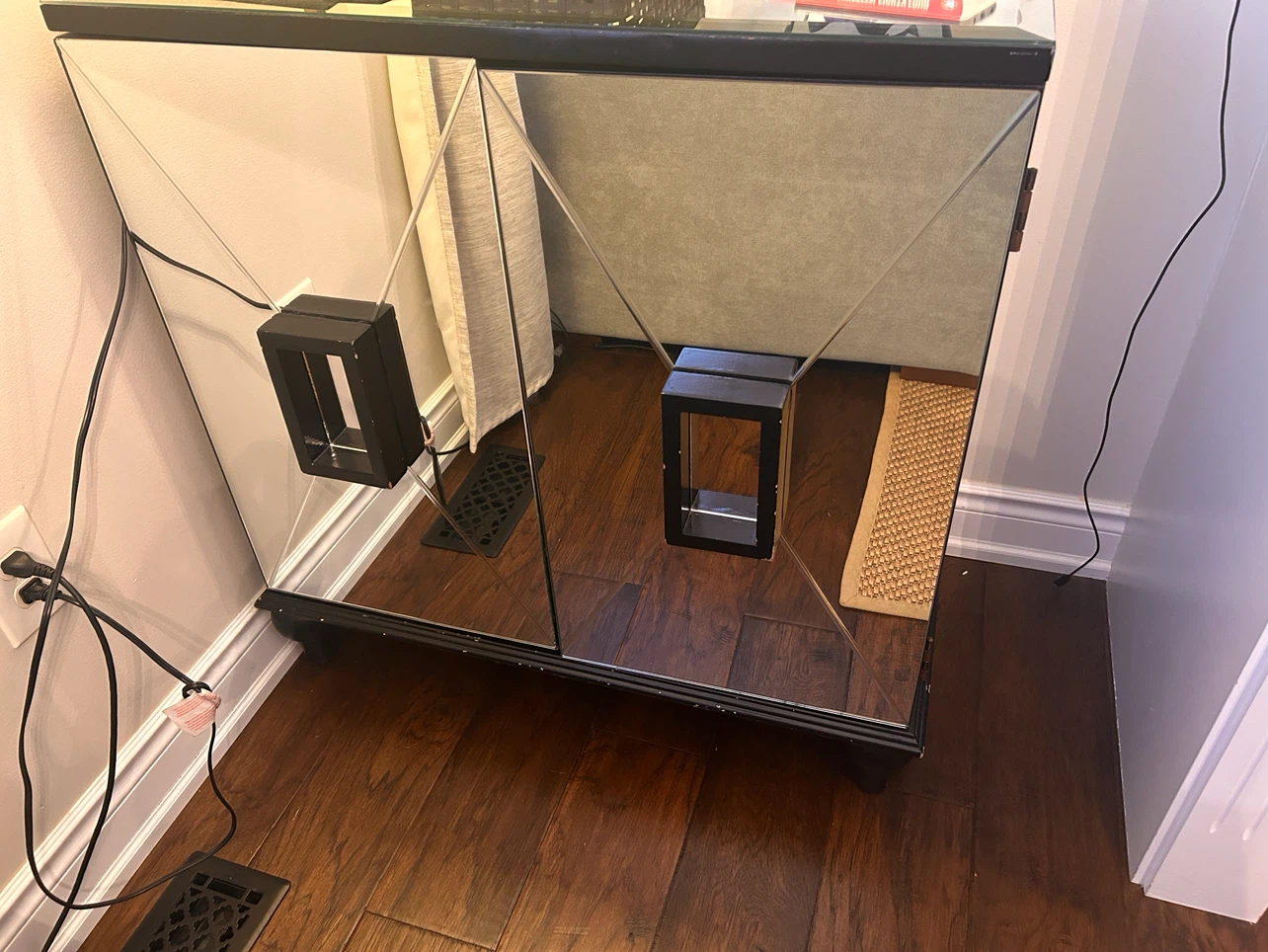 Mirrored Side Table