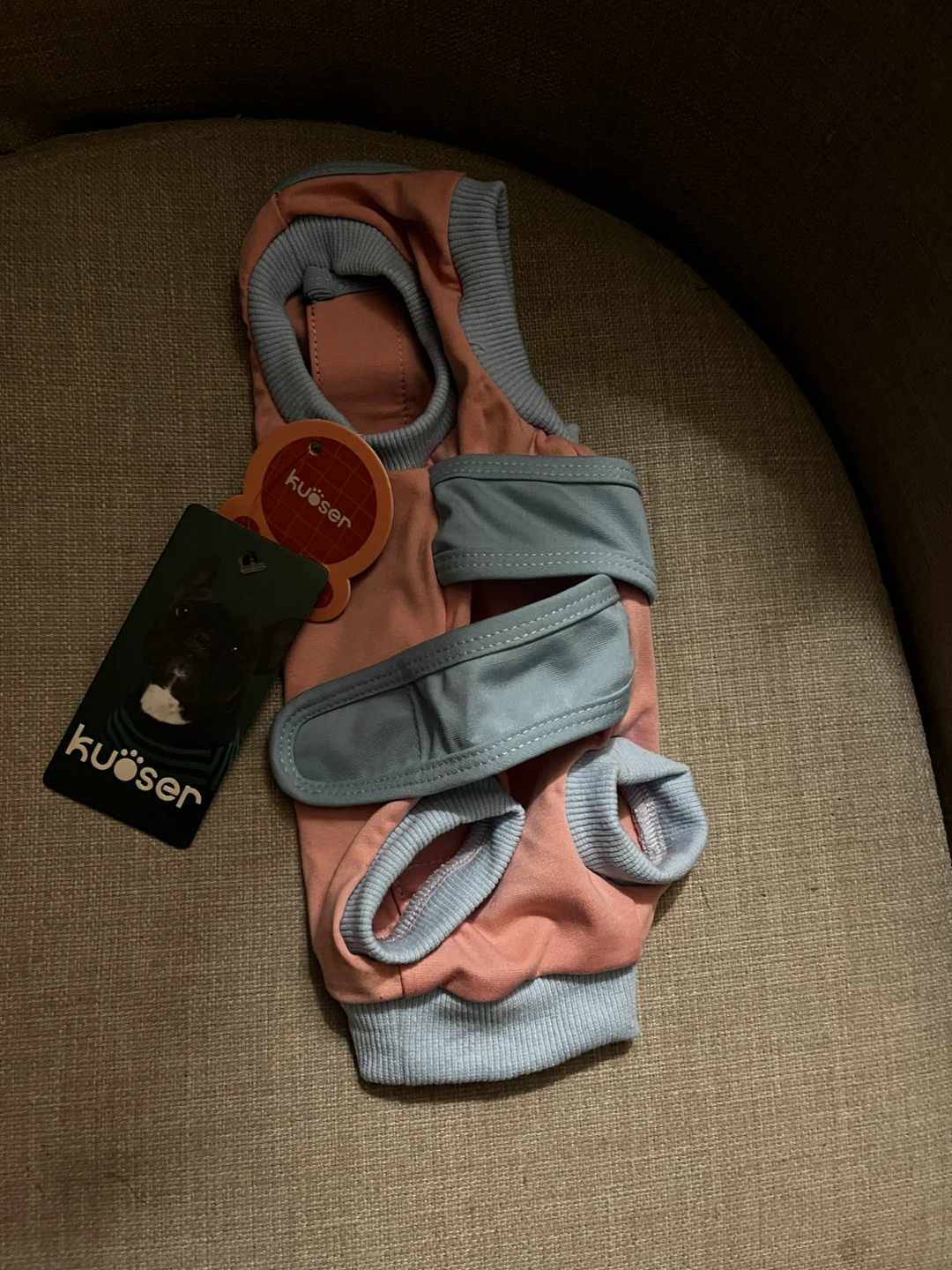 KÜSSER Dog Pajamas - Pink/Blue (s)