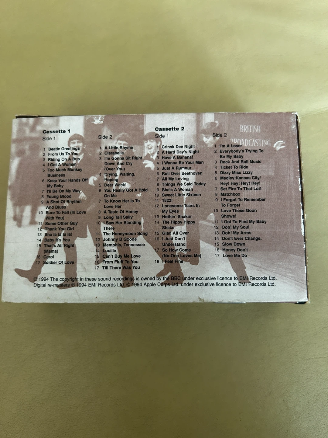 The Beatles Live at BBC 2-Cassette Tape - photo 2