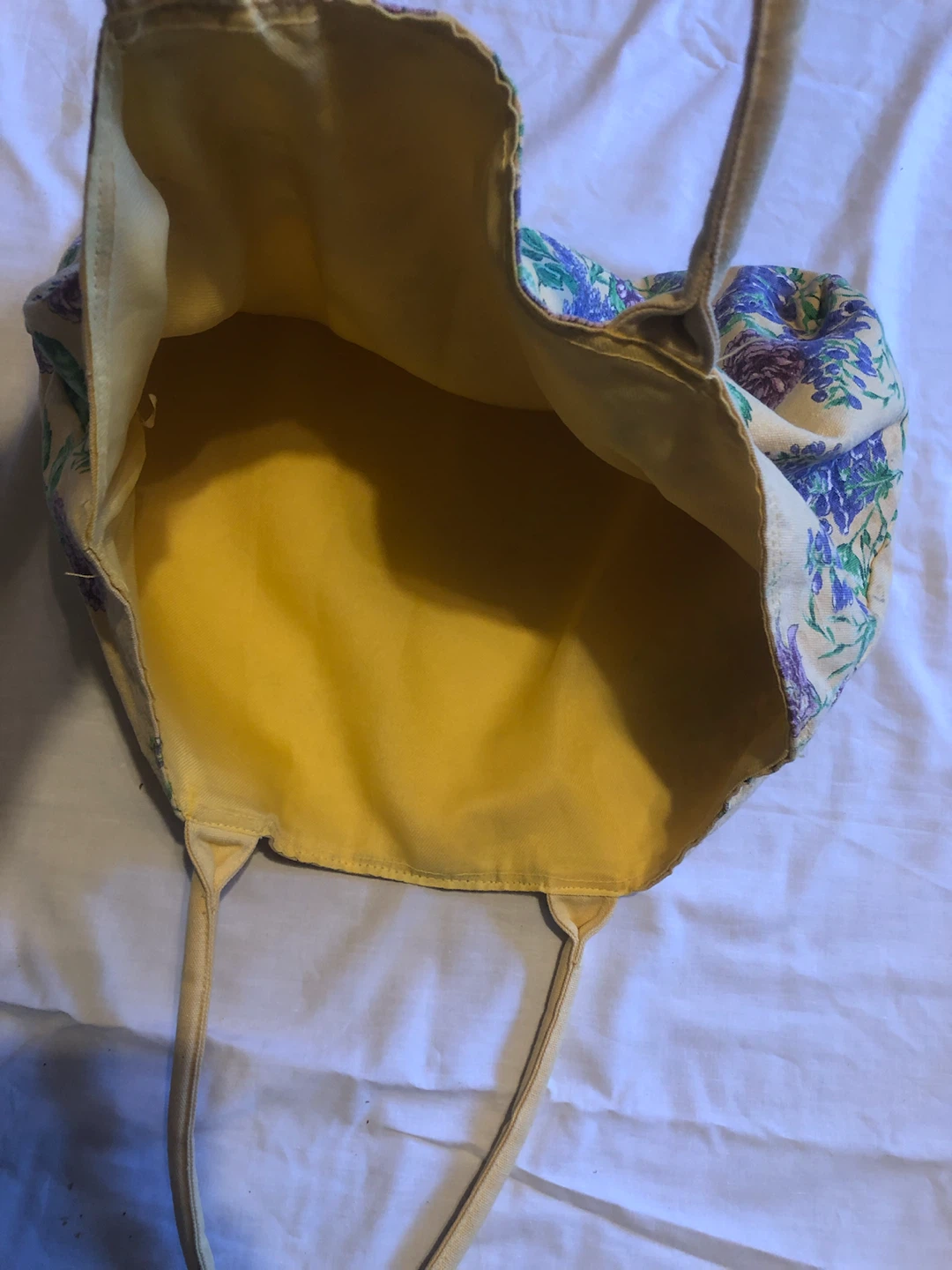 Yellow Floral Tote Bag - photo 3