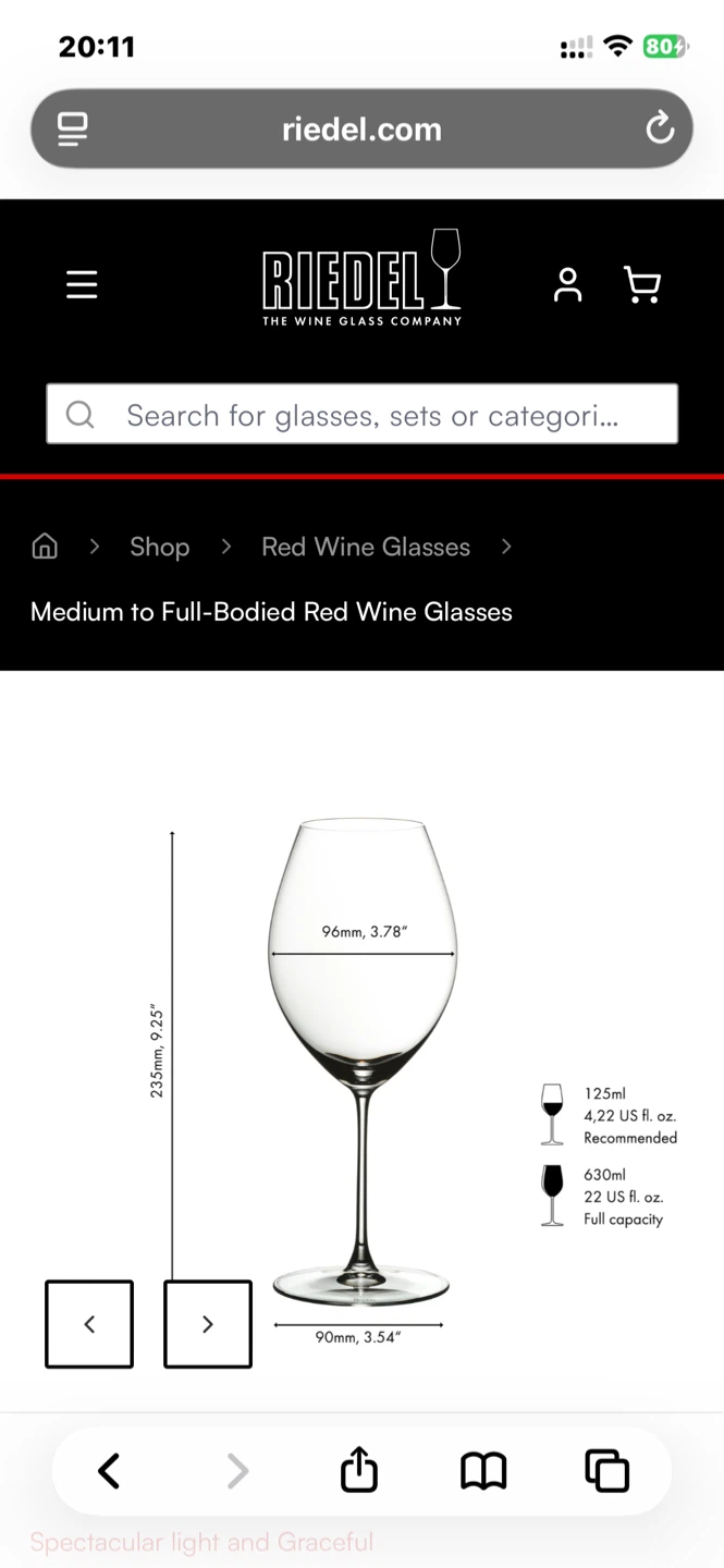 RIEDEL Veritas crystal Wine Glasses (Set of 3) - photo 4