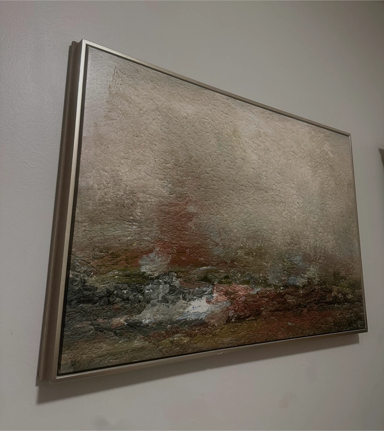 Textured Abstract Landscape Framed Wall Art