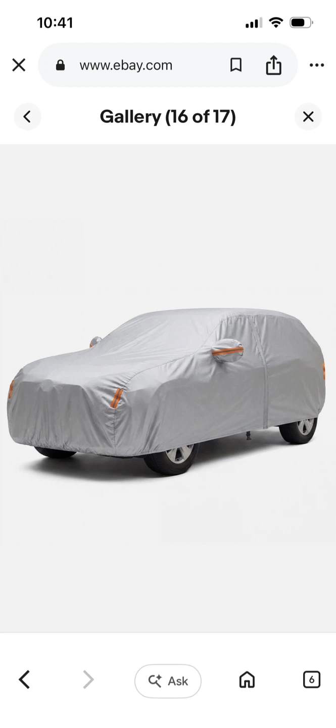 New-SUV Silver Outdoor Car Cover-medium